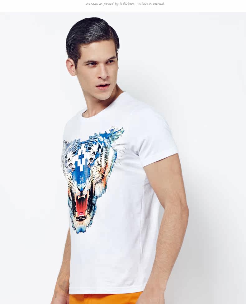 az蚁族男装2015夏季新款纯棉青年男士时尚休闲青春流行短袖t恤潮