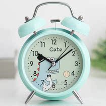 Sound large volume small alarm clock for students with silent bedside creative personality lazy children luminous cartoon alarm clock