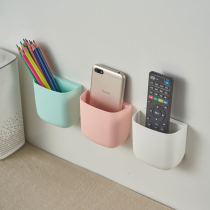 Upgraded version of household non-hole remote control storage box wall-mounted home appliance remote control board rack mobile phone charging box
