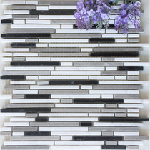 Black and white gray marble mosaic tile stone background wall bathroom toilet wall sticker bar bathroom balcony