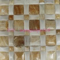 Natural stone mosaic tile Rosin Jade White Jade bread brick background wall marble wall sticker living room Cultural fossil