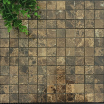 Natural imported stone mosaic wall stickers deep brown living room pool waistline marble background wall bathroom toilet