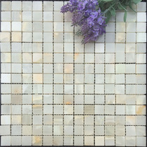 Natural stone mosaic tile marble white jade waistline wall sticker toilet background wall tile pool tile