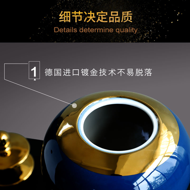 The New Chinese arts and crafts porcelain vase general furnishing articles as cans sitting room furnishings jingdezhen ceramic household flower arrangement