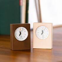 Japan imported KATOMOKU solid wood thermometer & hygrometer Empex professional household hygrometer living room thermometer