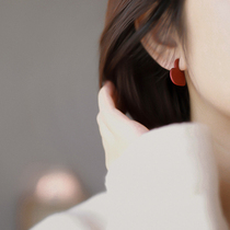 Red Caring No pain Ear Accessories Dish Ear Clip Retro Harbor Taste Clips Ear Earrings New no-eared New Year Women