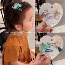 Penguin hairclip fabric hairclip children baby hair accessories cartoon cute hairclip unicorn hair accessories Swan hair ball clip