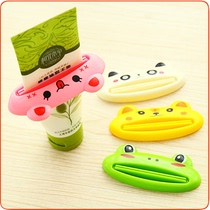 Korean creative cartoon toothpaste extruder Manual toothpaste extruder Cosmetic facial cleanser extruder
