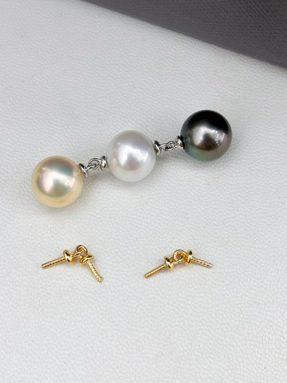 DIY 진주 액세서리 S925 스털링 실버 더블 비드 모자 펜던트 귀걸이 확장 구슬 연결 헤드 골드 실버 DIY 진주 액세서리 S925 스털링 실버 더블 비드 모자 펜던트 귀걸이 확장 구슬 연결 헤드 골드 실버