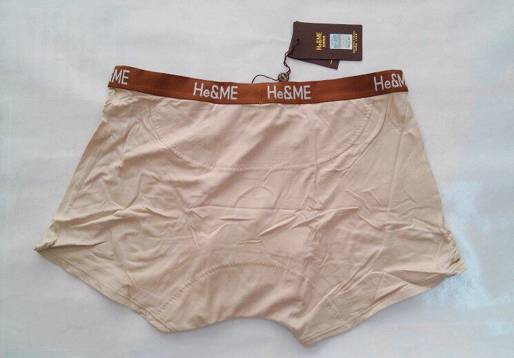 佳莱heme频谱阳光绅士男士内裤平角无痕纯棉抗菌保健底裤u凸设计