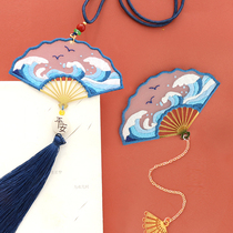 Beginners Su Handmade embroidery Christmas Eve bookmarked diy material bag bifacial embroidered pendant lovers embroidered Christmas