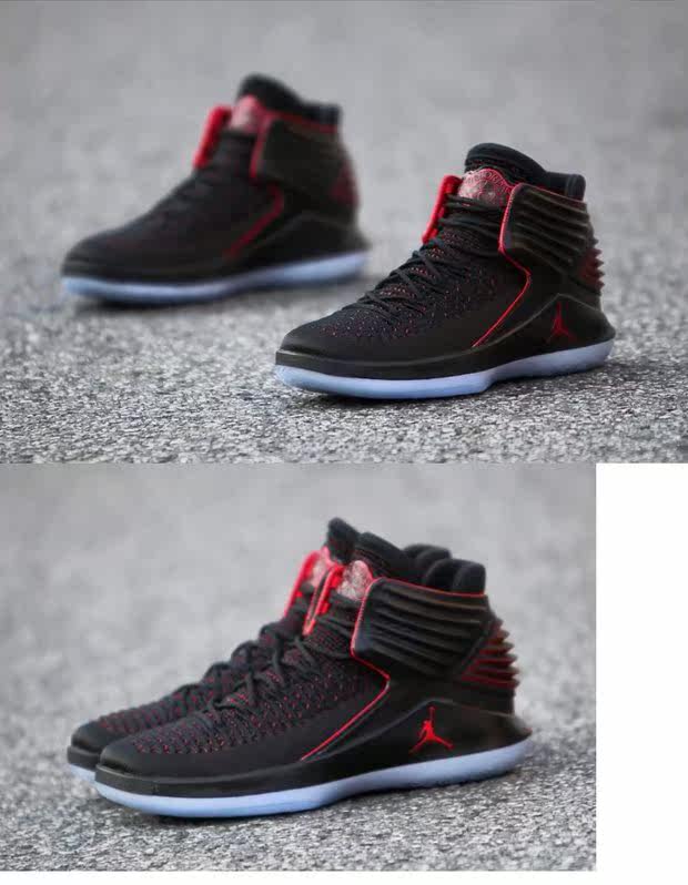 air jordan xxxii aj32乔32首发黑红篮球鞋ah3348-601 aa3348-001
