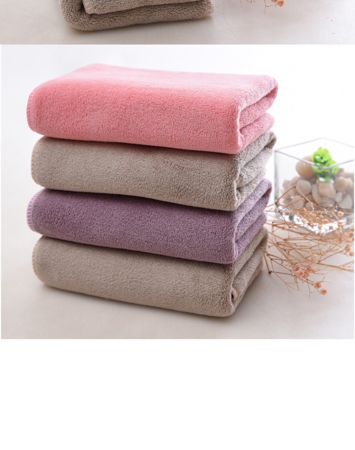 超细纤维毛巾家用成人纳米吸水柔软速干浴巾组合公司福利礼品