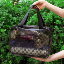 Net celebrity makeup bag ins wind super fire small portable womens large capacity toiletries bag Toiletries storage bag transparent waterproof