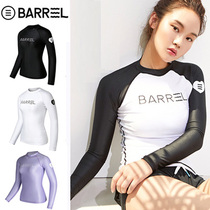 South Korea Barrel diving suit long-sleeved swimsuit ladies floating sunscreen jellyfish dress sexy slim quick-dry Professional