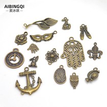 diy ancient green zinc alloy jewelry accessories small pendants New Products various styles zinc alloy small pendant