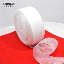 1-5cm45m yarn with transparent decorative snow yarn with hook hat ribbon ribbon Ribbon Hand woven white