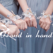 Bridesmaid wrist flower forest department high-end bride wrist flower Korean beautiful Western super fairy sister group dance butterfly