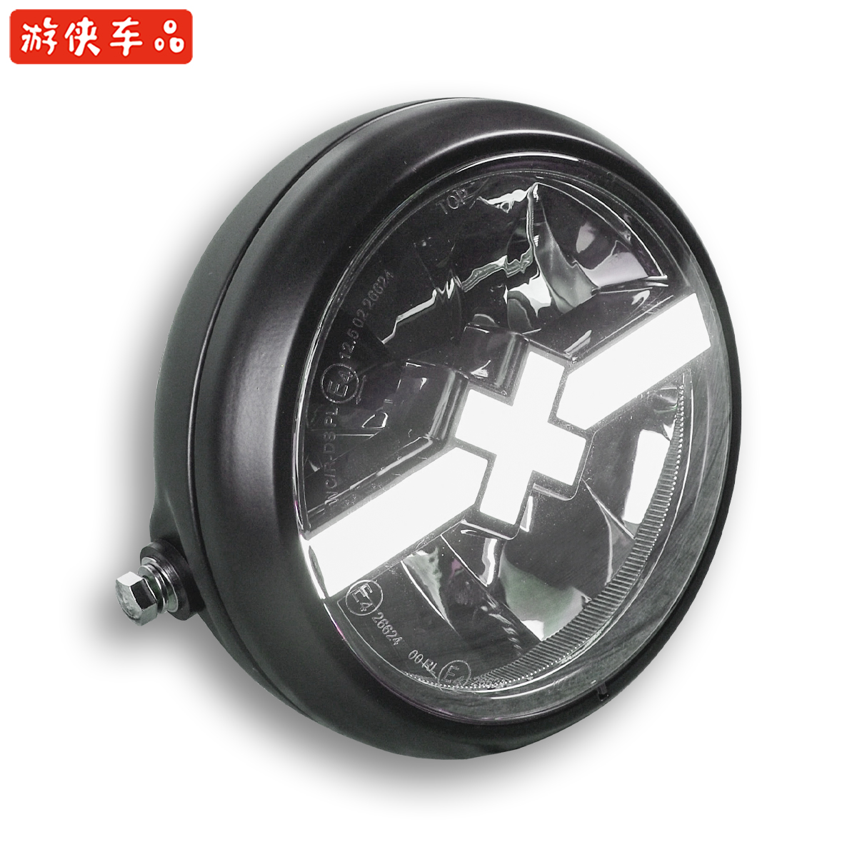 CR150 Electrodeless 300AC Cub retro motorcycle modified LED high quality day light Headlamp