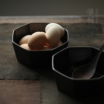 Elegant look good dark coloured sauce color Eight side bowls noodles bowl Dish Bowl bowl Bowl Fruit Bowl Cutlery Daily