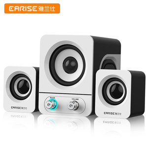 EARISE/雅兰仕 Q 5台式电脑音响笔记本迷你小音箱家用超重低音有限usb多媒体影响客厅电视通用