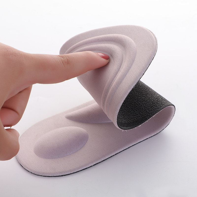 泡棉3d4d鞋垫带足弓男女按摩舒适弹性可修剪海绵鞋垫防滑防痛吸水