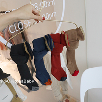 Korean baby childrens clothing baby Phnom Penh pantyhose 2021 autumn new mens and womens childrens cotton leggings with feet