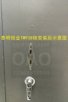 TM938 eight blade copper core double head safe deposit box lock Vault lock Safe deposit box lock Security cabinet lock