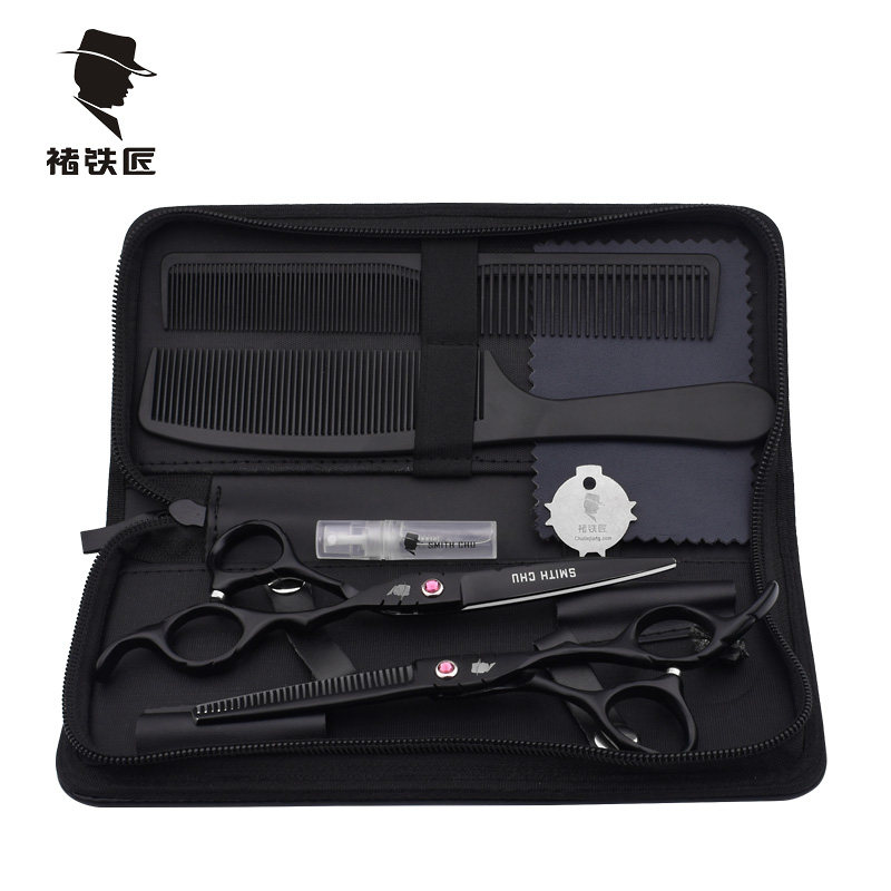 professional hair salon, family barber, scissors, hairdressing, scissors set, flat tooth scissors, thinning, hair cutting tool, jp440c steel