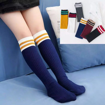 Spring and Autumn Joker knee stockings girls stockings Korean version of childrens stockings childrens high-tube cotton socks baby stockings