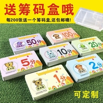 Childrens custom cute points card student kindergarten reward PVC plastic card training class creative Commendation Card