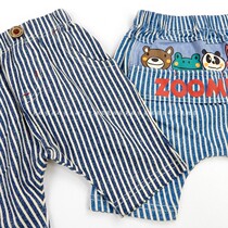 Japan imported childrens clothing zoomic men and women Children Baby Cotton 5-point pants jeans spring and summer thin