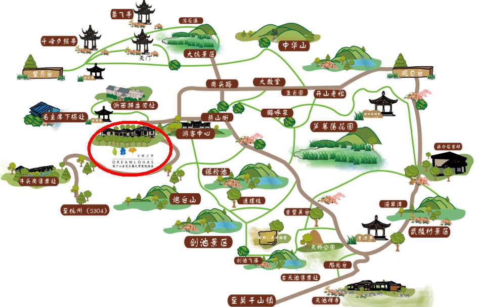 坐拥莫干山民宿的制高点,拥有无敌的山景视野,在海拔上比裸心谷更胜一