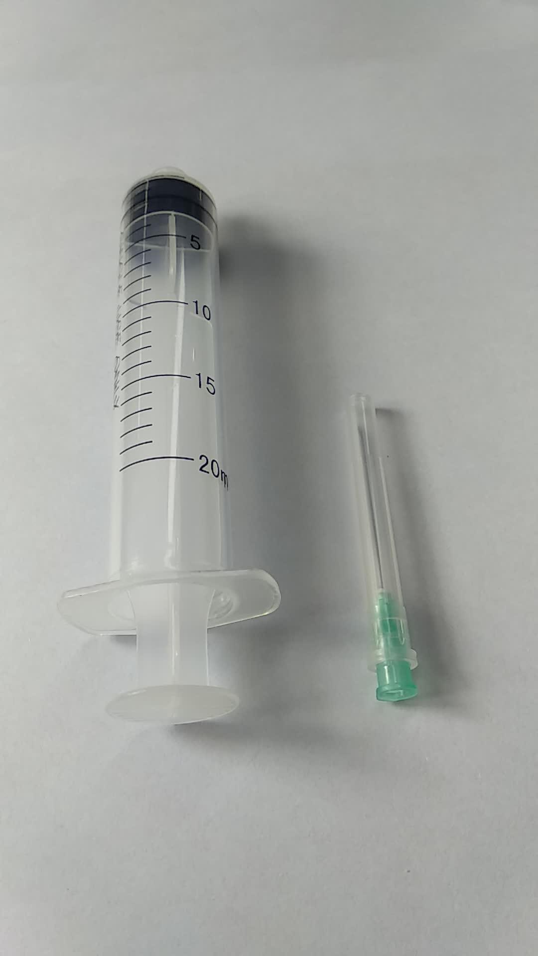 disposable syringe with needle 5ml luer lock blister packing