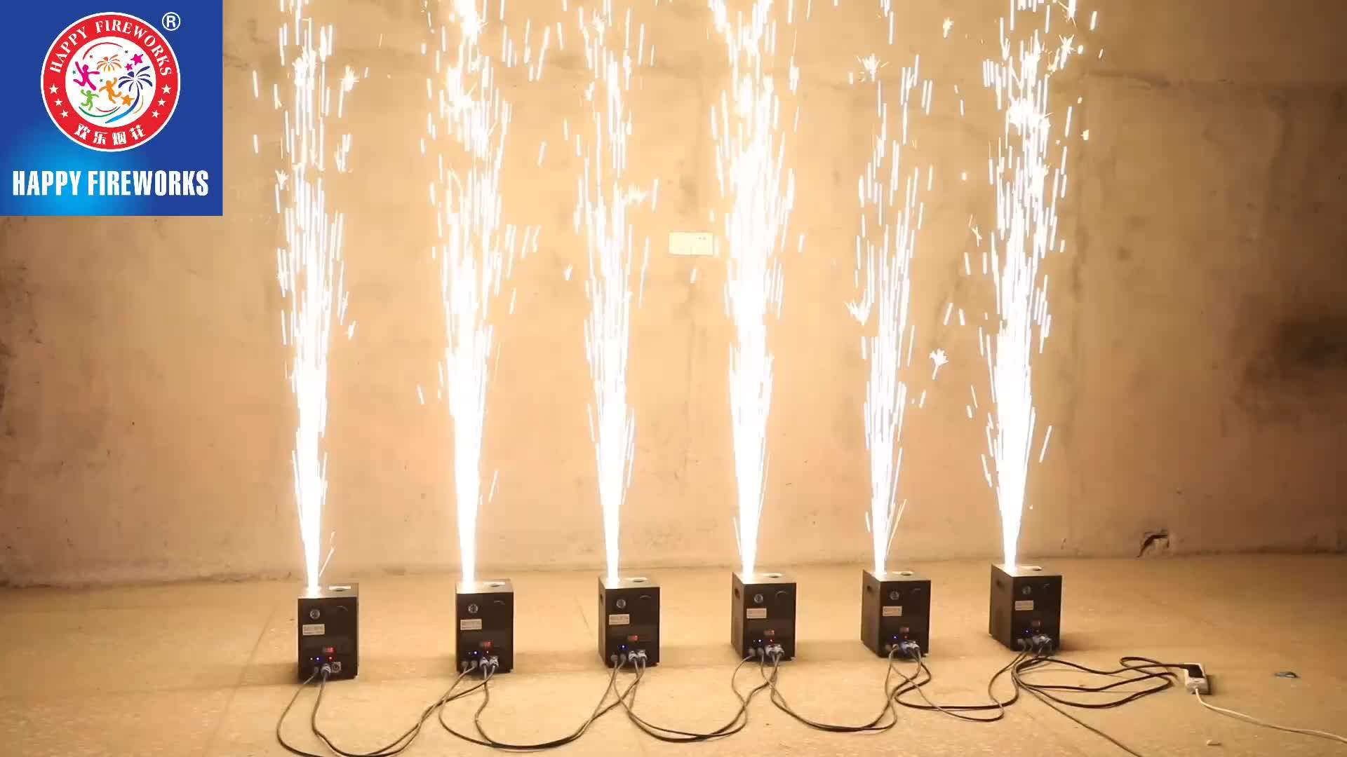 professional dmx512 600w cold fountain spark fireworks machine