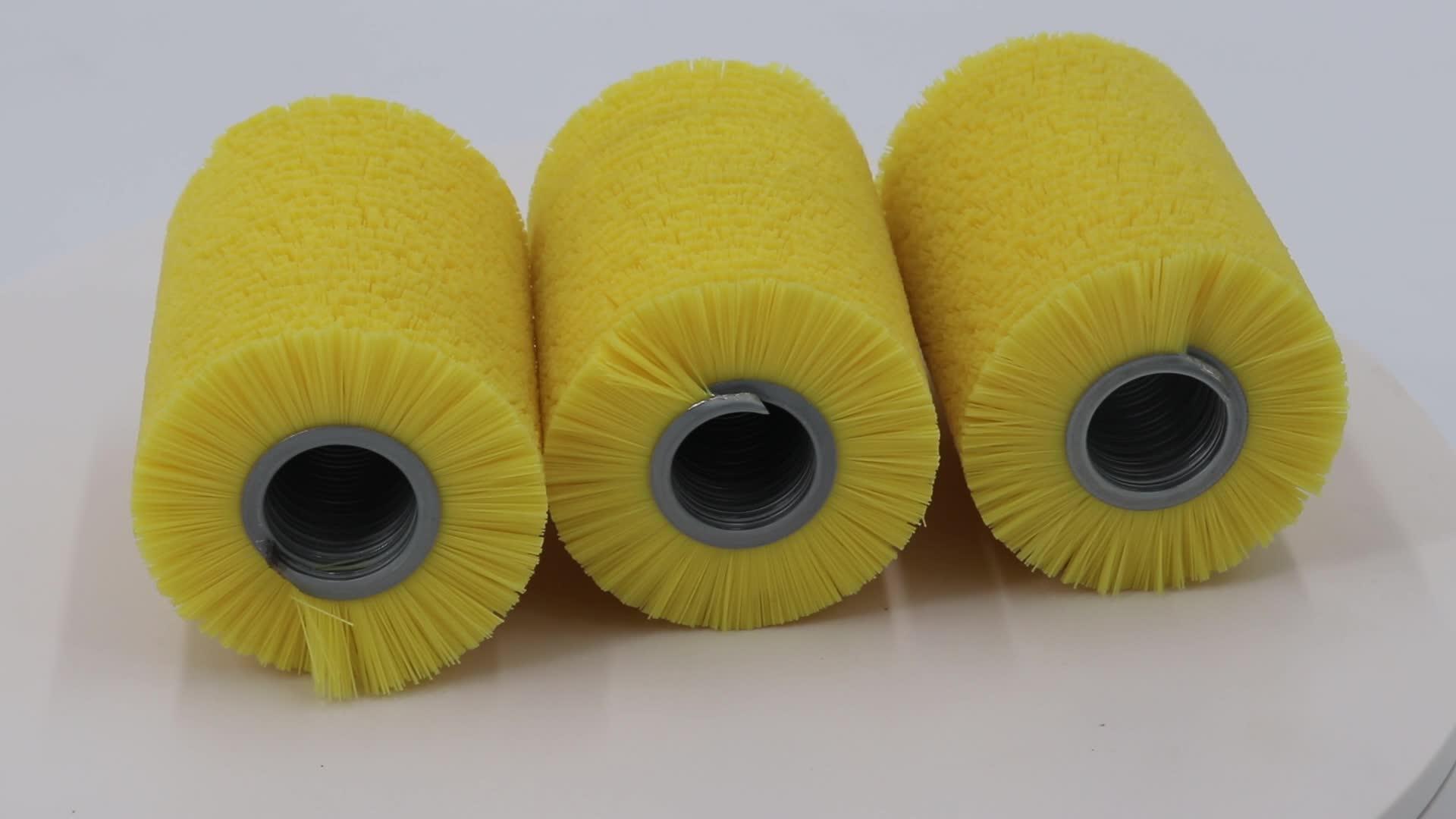 wax polish wood printer cleaning cylinder brush for surface