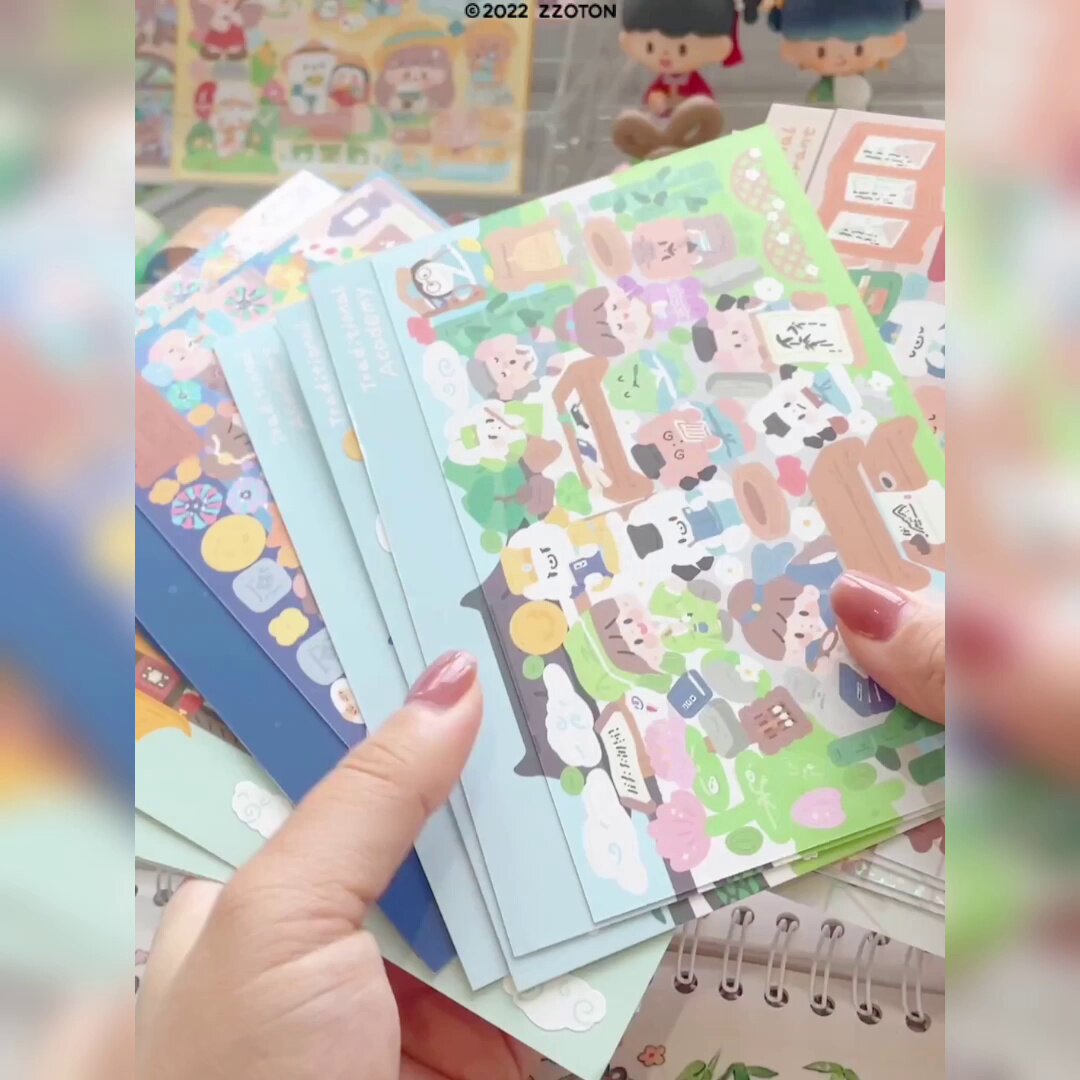 阿卓古风无边场景贴纸让手帐秒变仙侠世界