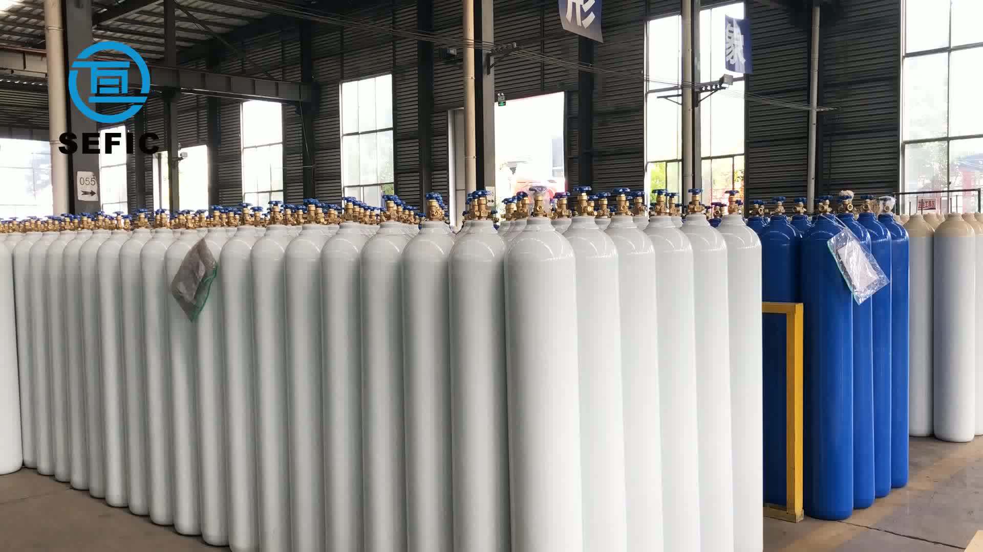 iso9809-3 2l-80l 6m3 空气瓶用于氮气/氧气/氩/n2o 气体