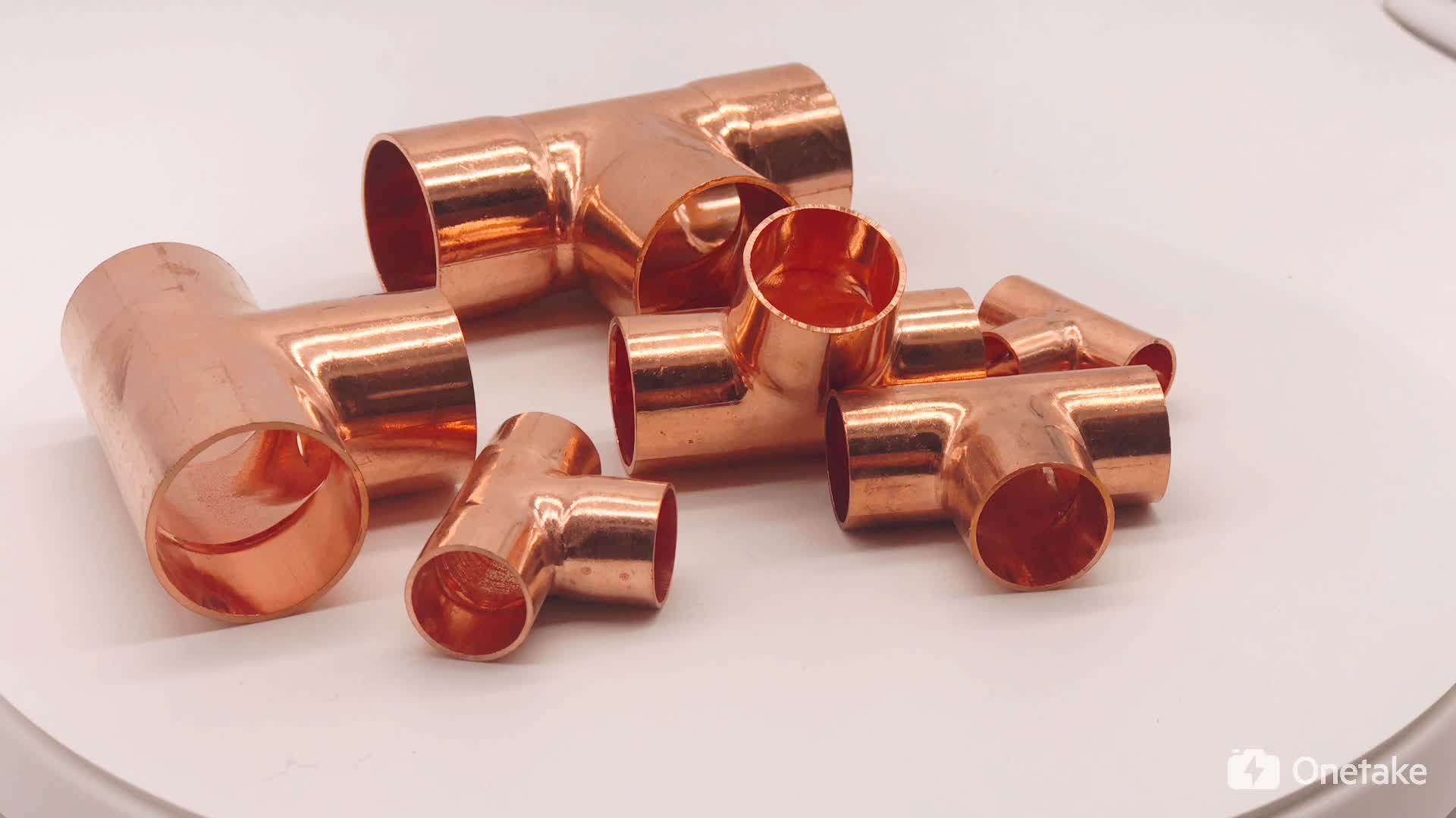 高品质空调零件铜管三通管件