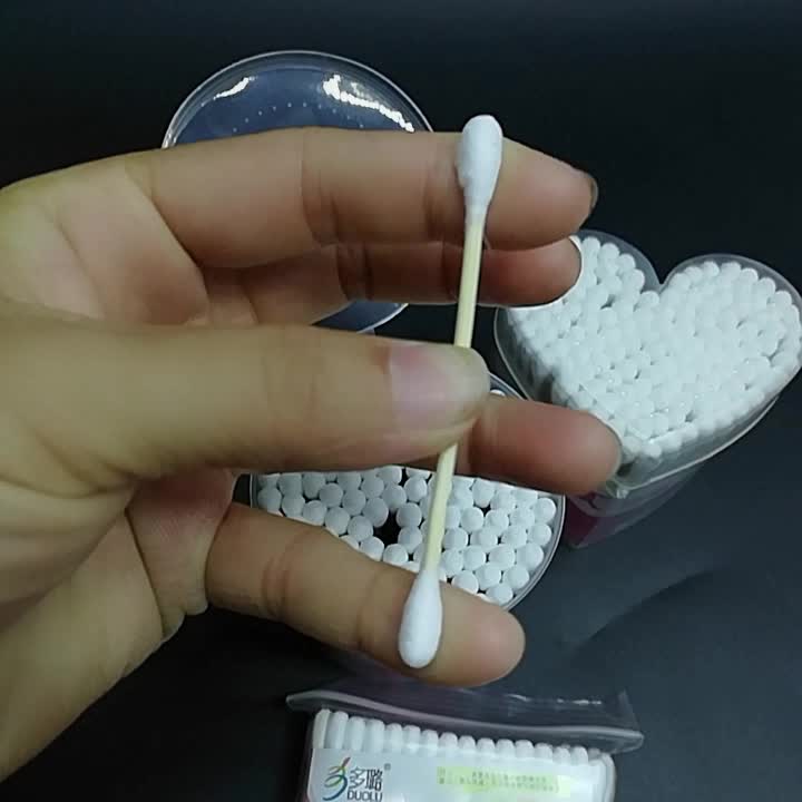 厂家直销 a2棉棒 80棉签 洁美80支竹袋装棉签 一元店二元店爆款