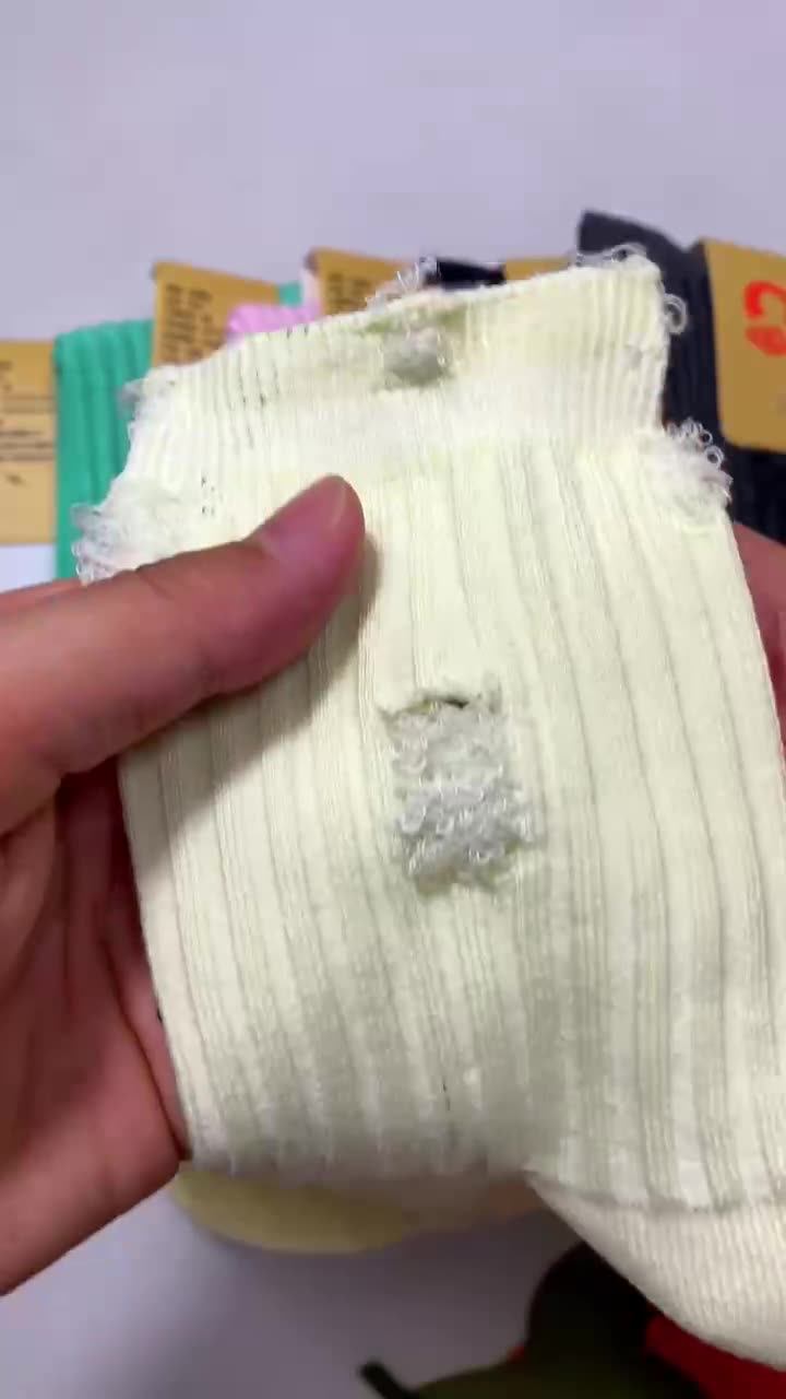 小红书同款破洞乞丐风袜子女中筒春夏季纯棉网红堆堆长袜洞洞袜