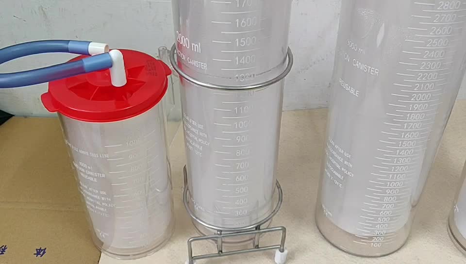 一次性使用负压吸引袋2000ml引流装置负压引流瓶废液收集器防逆流