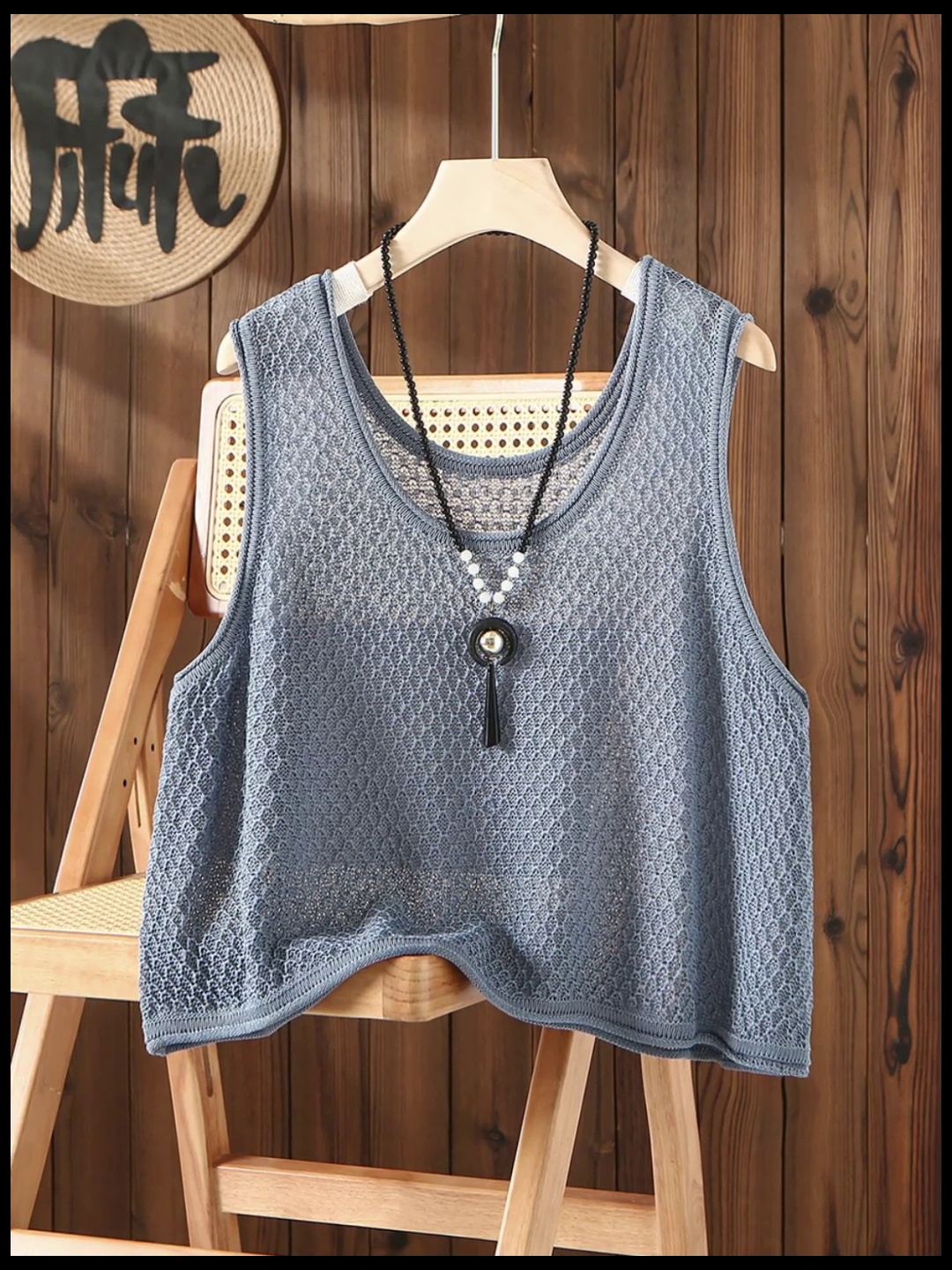 大码女生必入的夏日针织马甲背心外设立议