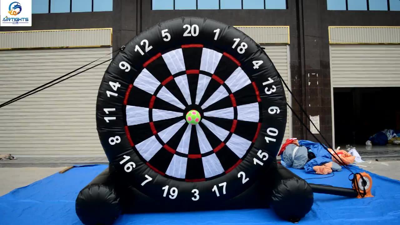 商业租赁充气足球飞镖板 - buy football shooting game,inflatable