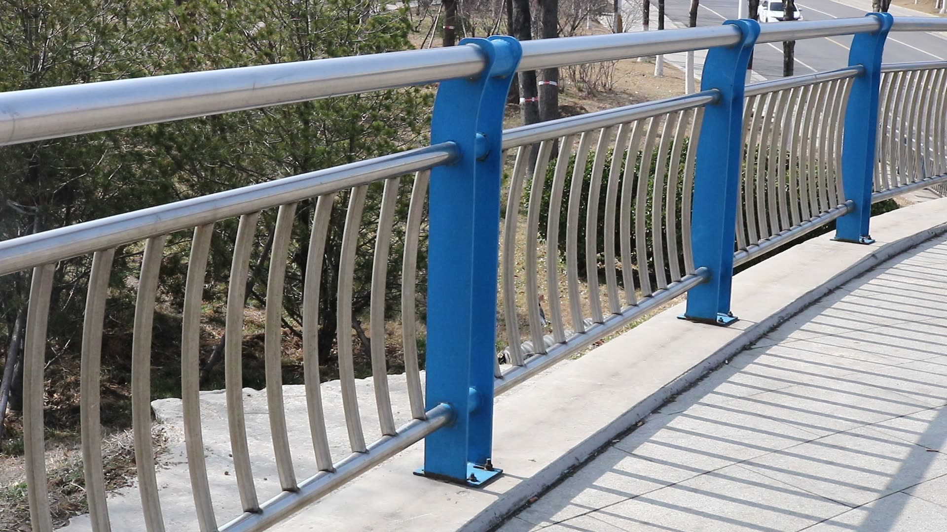 304 201桥梁不锈钢复合管护栏人行天桥隔离防护栏杆 河道景观栏杆