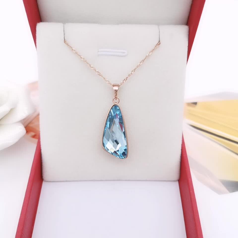 fashion womens necklaces pendants 925 silver jewelry color