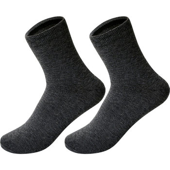 Antarctic socks men's summer summer mid-length thin long cotton socks sweat-absorbent black and white ສີແຂງທຸລະກິດສິບຄູ່ກ່ອງຂອງຂວັນ