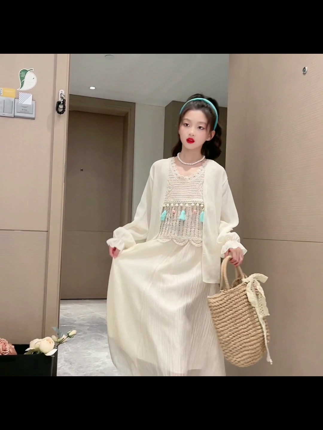 夏日亲子出游穿什么？波西米亚风三件套萌翻朋友圈