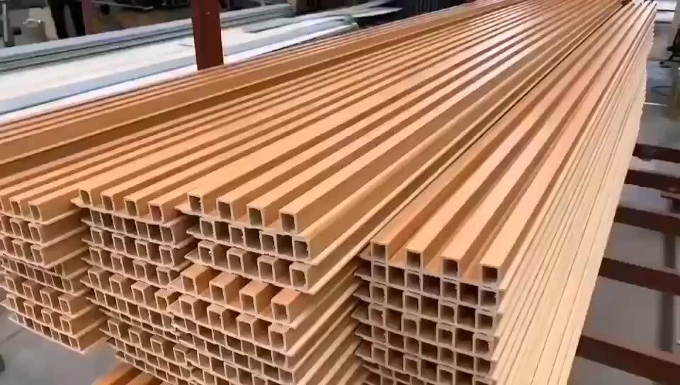 生态木长城板小高长城轻奢风电视背景墙 木塑格栅 护墙板室内快装