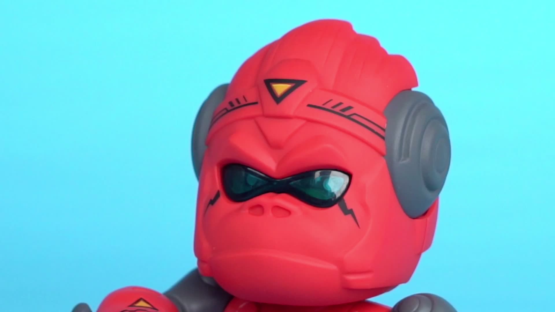 有趣的大猩猩智能玩具与led眼睛智能电子触摸敏感机器人动漫模型玩具